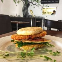 Bacon and egg McMuffin  at The Green Edge Cafe and Store in Windsor