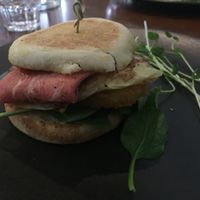 Bac’n & Egg MocMuffin, absolutely incredible.  at The Green Edge Cafe and Store in Windsor