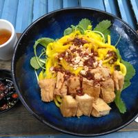 Vegan mi quang  at Le Charlet in Da Lat