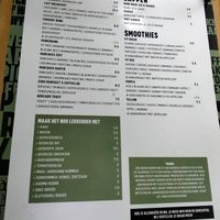 Menu as of 11 june 2022 at Coffeelab in Nijmegen