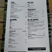Menu as of 11 june 2022 at Coffeelab in Nijmegen
