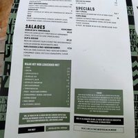 Menu as of 11 june 2022 at Coffeelab in Nijmegen