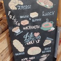 Description board at Cool Beans in Basel