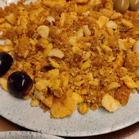 Migas extremeñas (tienen opción sin gluten si llamas con tiempo) at 8° Arte in Caceres