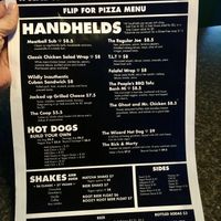 Handhelds and drinks at Pizza Cave in Jacksonville