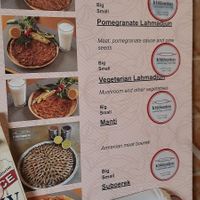 Menu at Ichkhanian in Beirut