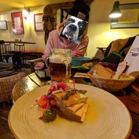Pickled tofu with bread (vegan) at Chillout Bar in Ostrava