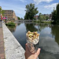 such a treat!  at Helin's Döner in Amsterdam