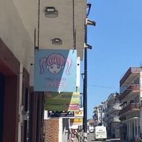 Out front  at Vegan Ramen Mei in Puerto Vallarta