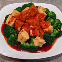 Cherry Tofu at Kung POW in Portland