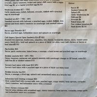 Menu at Cafe Impero in Mount Gravatt