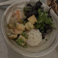 vegan tofu poke   at Moana Surfrider in Honolulu