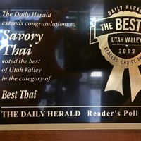 Front door at Savory Thai in Orem