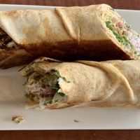 Falafel wrap - vegan  at Falafel Gourmet in Coral Springs