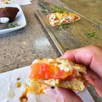 Grilled Feta Bread at Falafel Gourmet in Coral Springs
