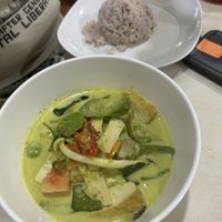 Spicy green curry was excellent  at Happy Vegan - สุขใจมังสวิรัติ in Bangkok