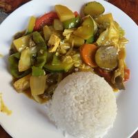 Tofu & veg curry   at Delilahs in Nong Khiaw