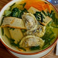 Dumpling noodles at Gardenai Chay in Hanoi