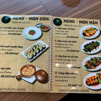 Sushi, tofu and rice at Gardenai Chay in Hanoi