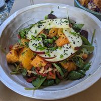 Sweet potato salad at Winners Vegan Restaurant in Athens