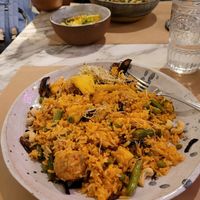 Indonesian Bowl at Winners Vegan Restaurant in Athens