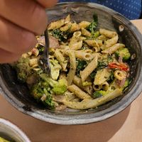 Lemon Pasta at Winners Vegan Restaurant in Athens