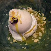 Lemon Pavlova  at Winners Vegan Restaurant in Athens