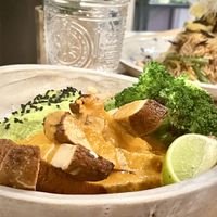 The protein bowl  at Winners Vegan Restaurant in Athens