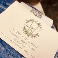   at Winners Vegan Restaurant in Athens