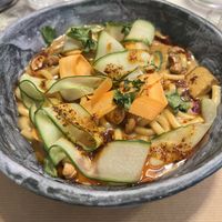 Curry noodle bowl daily special.  at Winners Vegan Restaurant in Athens