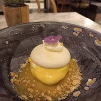 Lemon Pavlova at Winners Vegan Restaurant in Athens