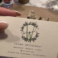   at Winners Vegan Restaurant in Athens