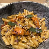 Pumpkin pasta  at Winners Vegan Restaurant in Athens