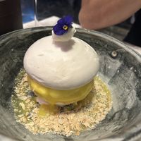 Lemon meringue dessert  at Winners Vegan Restaurant in Athens