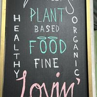 Sign  at Winners Vegan Restaurant in Athens