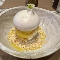 Lemon dessertt  at Winners Vegan Restaurant in Athens