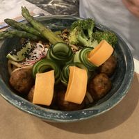 Meatballs  at Winners Vegan Restaurant in Athens