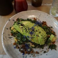 Don’t recall the name - avocado, kale and chickpeas (absolutely amazing)  at Winners Vegan Restaurant in Athens