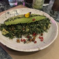 Kale saladd  at Winners Vegan Restaurant in Athens