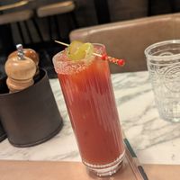 Bloody Mary at Winners Vegan Restaurant in Athens