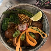 Meatball Bowl   at Winners Vegan Restaurant in Athens