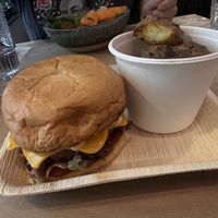 No Cheese Burger   at Winners Vegan Restaurant in Athens