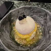 Lemon pavlova  at Winners Vegan Restaurant in Athens
