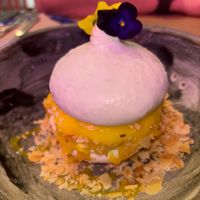 Lemon pavlova  at Winners Vegan Restaurant in Athens