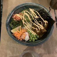 Poke bowl  at Winners Vegan Restaurant in Athens