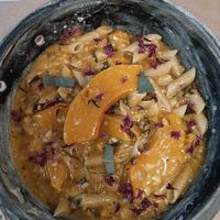 Pumpkin pasta. at Winners Vegan Restaurant in Athens
