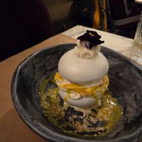 Vegan (!!!) Pavlova with lemon curd at Winners Vegan Restaurant in Athens