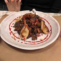 Warm winter salad  at Winners Vegan Restaurant in Athens