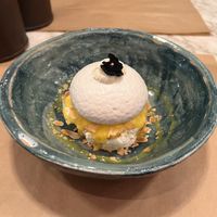 Pavlova with lemon sauce  at Winners Vegan Restaurant in Athens