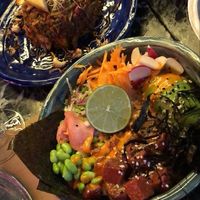 Hawaiian salad  at Winners Vegan Restaurant in Athens